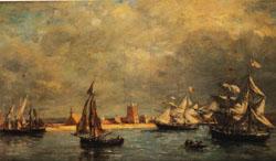 Eugene Boudin The Port of Camaret France oil painting art